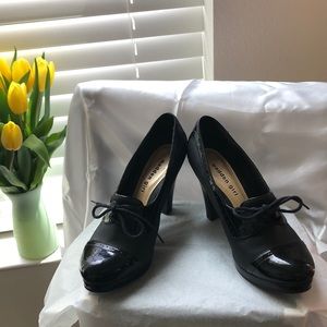 Madden girl black shoes. Size 8.5. 3 inch heel